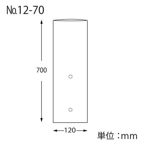 HEIKO ポリ袋 ボードンパック 穴ありタイプ 厚み0.025mm No.12-70 100枚