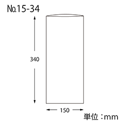HEIKO ポリ袋 ボードンパック 穴なしタイプ 厚み0.02mm No.15-34 100枚