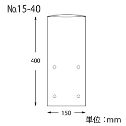 HEIKO ポリ袋 ボードンパック 穴ありタイプ 厚み0.02mm No.15-40 100枚