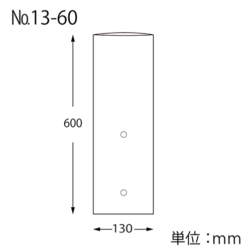 HEIKO ポリ袋 ボードンパック 穴ありタイプ 厚み0.02mm No.13-60 セロリ用 100枚