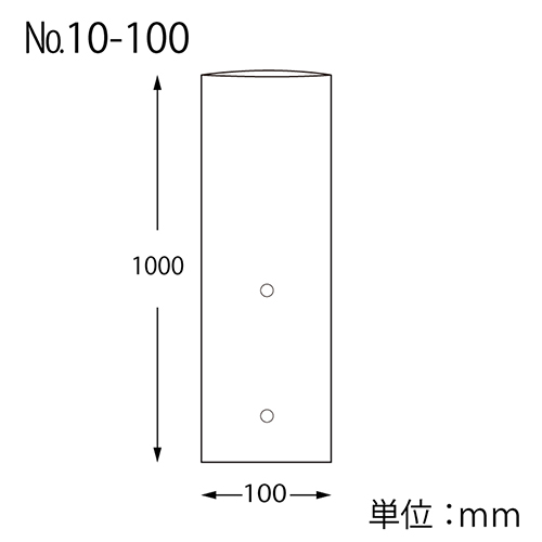 HEIKO ポリ袋 ボードンパック 穴ありタイプ 厚み0.02mm No.10-100 100枚