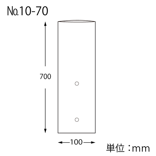 HEIKO ポリ袋 ボードンパック 穴ありタイプ 厚み0.02mm No.10-70 100枚