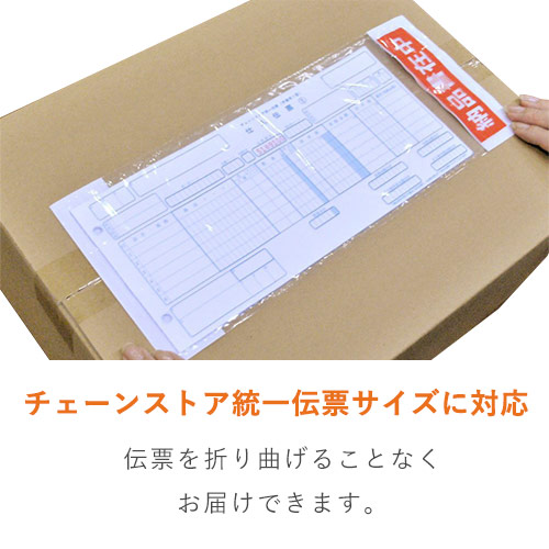 デリバリーパック 完全密封タイプ チェーンストア統一伝票サイズ用 145×345mm PA-024T