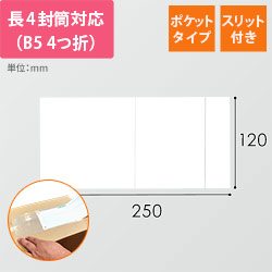 デリバリーパック ポケットタイプ チェーンストア統一伝票サイズ用 145