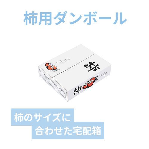 柿用ダンボール箱（柿用トレー1段用・390×315×90mm） | 梱包材 通販No