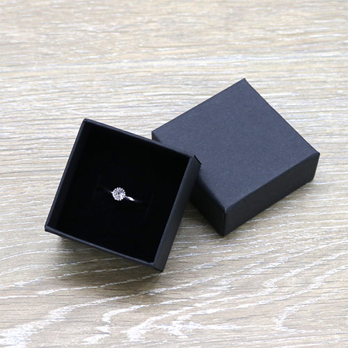 ギフトボックス・アクセサリー用(黒・スポンジ付・50×50×30mm ギフトボックス・アクセサリー用(黒・スポンジ付・50×50×30mm