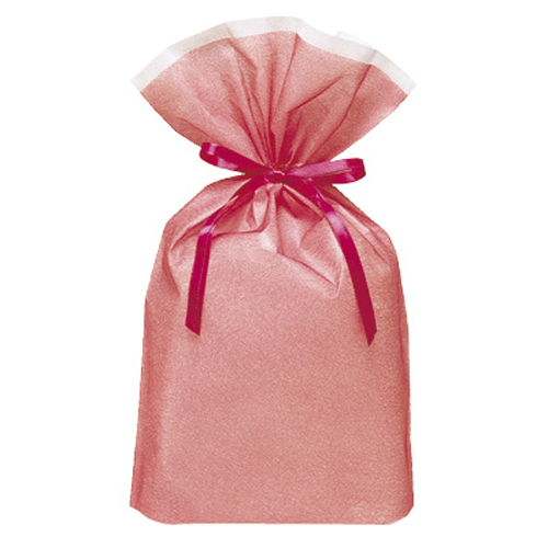 シンテックス巾着BAGマチ付ピンク