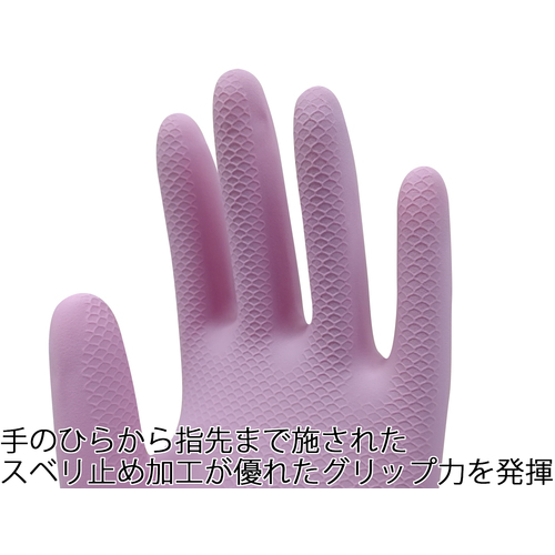 トワロン 天然ゴム手袋 中厚手 ピンク S 228S