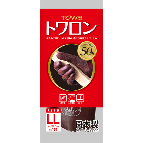 トワロン 天然ゴム手袋 トワロン LL 1512L