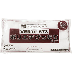 ミドリ安全 ポリエチレンディスポ手袋 ベルテ５７３ SS（100枚入） VERTE573SS