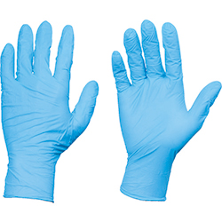 ＴＲＵSＣＯ 使い捨てニトリル手袋 ＴＧスタンダード 0.08mm厚 粉付 青 M（100枚入） TGPN08BM