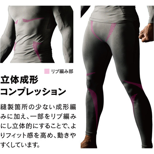 おたふく ＢＴデュアルクロス ロングスリーブクルーネックシャツ ブラック S～M JW59211SM