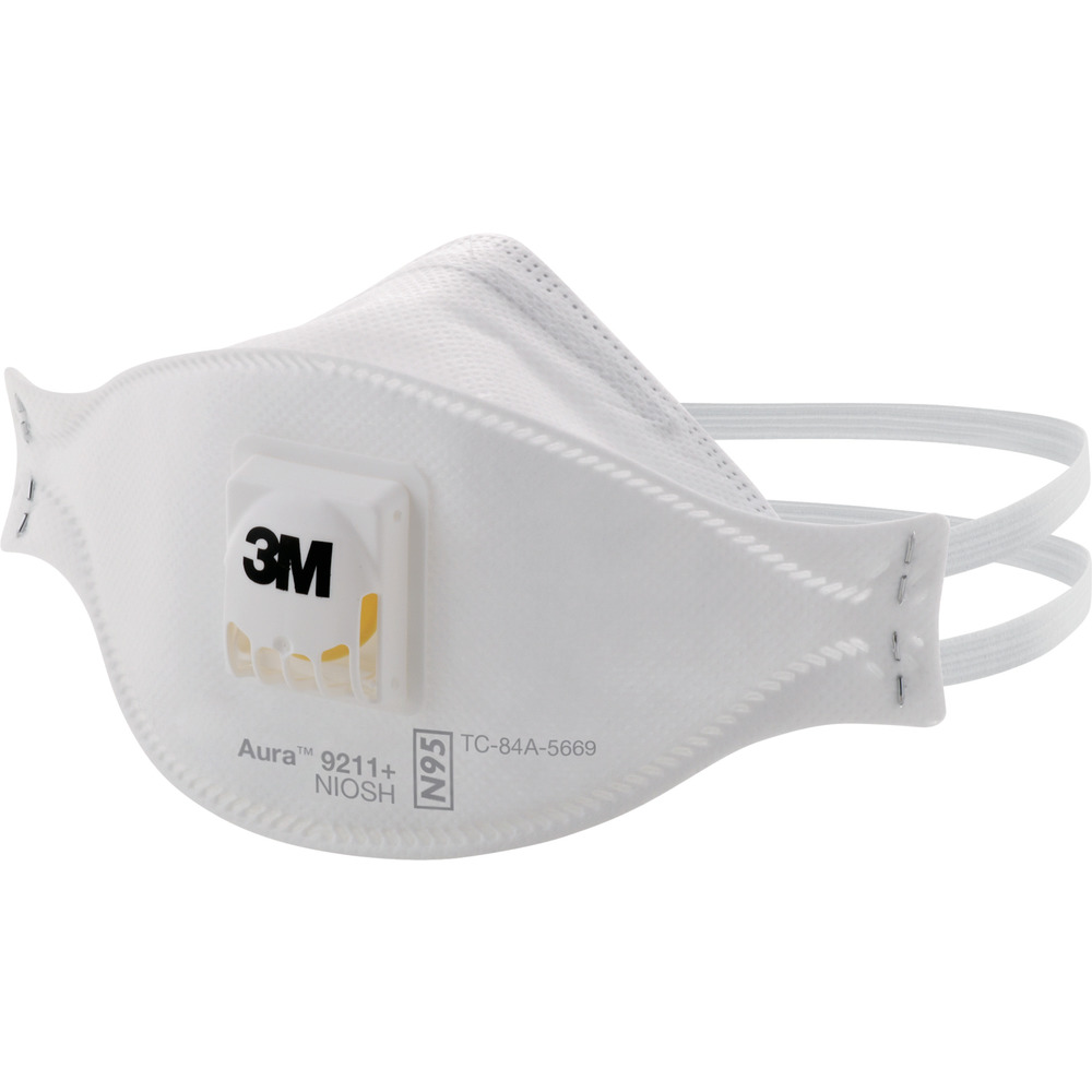 【廃盤商品】３M Aura折りたたみ式防護マスク Ｎ９５（10枚入） 9211AURA
