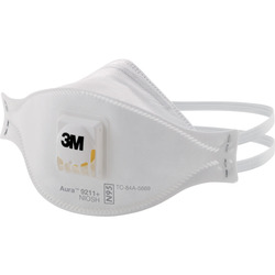 【廃盤商品】３M Aura折りたたみ式防護マスク Ｎ９５（10枚入） 9211AURA