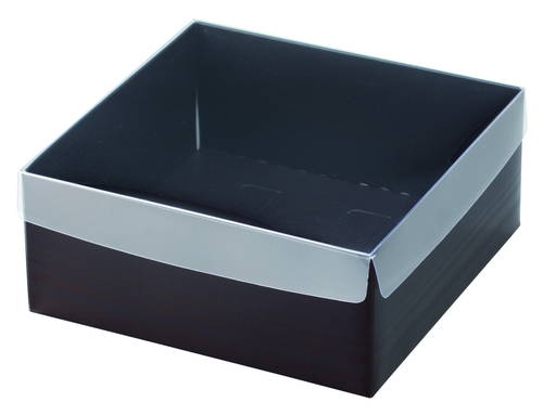 ギフトボックスM（透明・かぶせ式・高さ65mm)