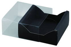 ギフトボックス（スリーブ型・黒・157×155×69mm）