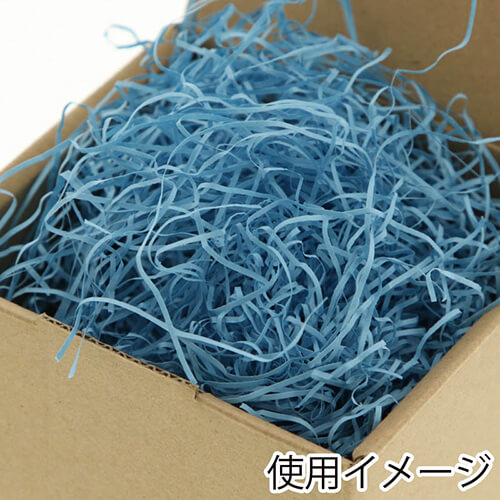 HEIKO 緩衝材 紙パッキン 40g入 ブルー 紙巾1mm