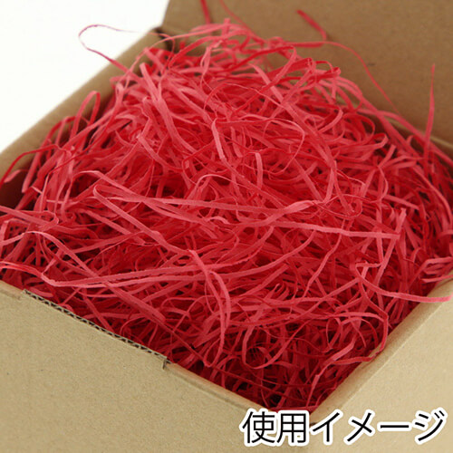 HEIKO 緩衝材 紙パッキン 40g入 赤色 紙巾1mm