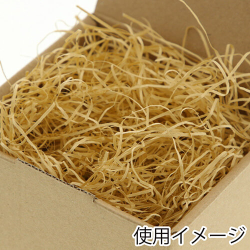 HEIKO 緩衝材 紙パッキン 40g入 クラフト/茶色 紙巾1mm