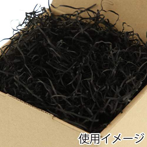 HEIKO 緩衝材 紙パッキン 40g入 黒色 紙巾1mm