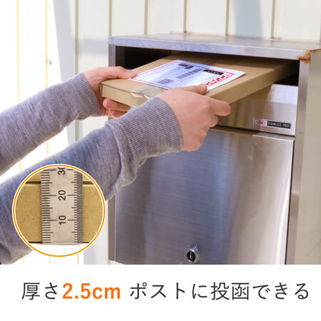 【ネコポス・クリックポスト】厚さ2.5cm・ヤッコ型ケース（B5サイズ）