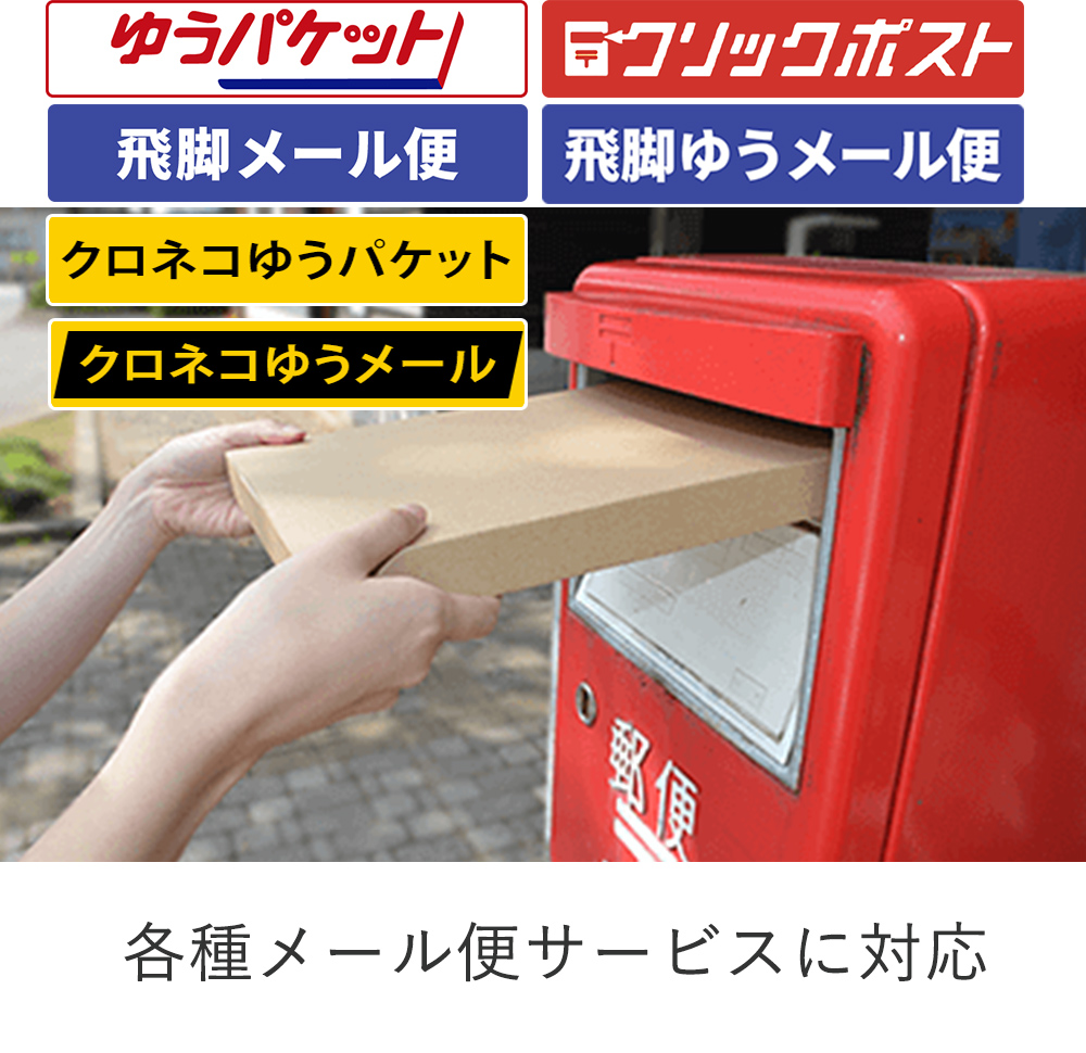 【クロネコゆうパケット・クリックポスト・ゆうパケット】厚さ2cm・ヤッコ型ケース（白・A4サイズ）