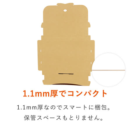 【クロネコゆうメール・ゆうパケット】厚さ2cm・テープレスケース（A4サイズ）