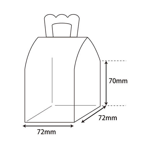 クリアボックス（かぶせ式・72×72×高70mm）