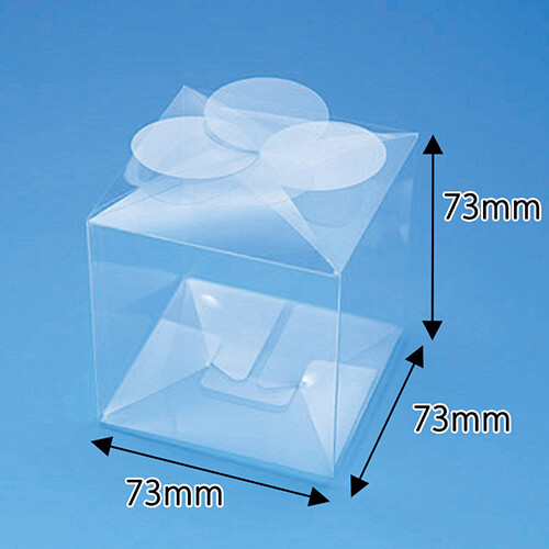 クリアボックス（フラワー型・73×73×高73mm）