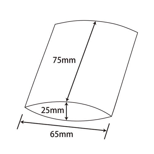 クリアボックス（ピロー型・64×75×高25mm)
