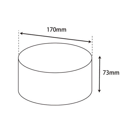 サークルＢＯＸ（白・直径170×高73mm)