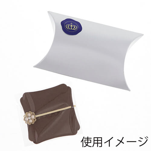 ピローギフトBOX（シルバー・60×75×高25mm）