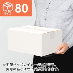 【宅配80サイズ】小箱ぴったり梱包用ダンボール箱［SBOX-01・2箱］（260×135×210mm）5mm A/F 白C5×C5