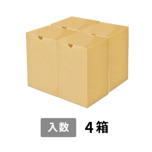 【宅配80サイズ】小箱ぴったり梱包用ダンボール箱［SBOX-01・4箱］（260×260×210mm）3mm B/F C5×C5