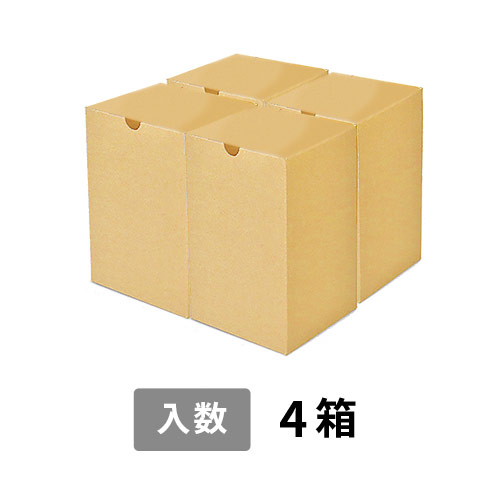 【宅配80サイズ】小箱ぴったり梱包用ダンボール箱［SBOX-01・4箱］（260×260×210mm）5mm A/F K5×K5