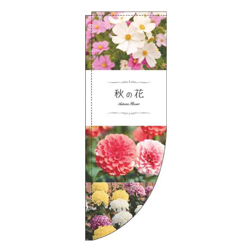秋の花写真Rのぼり (棒袋仕様) 