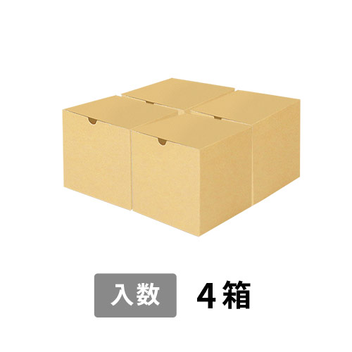 【宅配100サイズ】小箱ぴったり梱包用ダンボール箱［SBOX-02・4箱］（310×310×160mm）5mm A/F K6×強化芯180g×K6