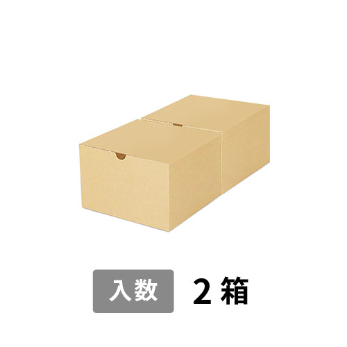【宅配80サイズ】小箱ぴったり梱包用ダンボール箱［SBOX-03・2箱］（346×178×119mm）5mm A/F 白C5×C5