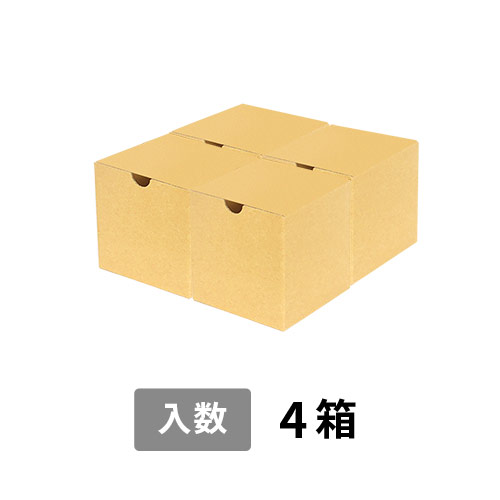 【宅配60サイズ】小箱ぴったり梱包用ダンボール箱［JE-31・4箱］（218×216×112mm）5mm A/F K5×K5