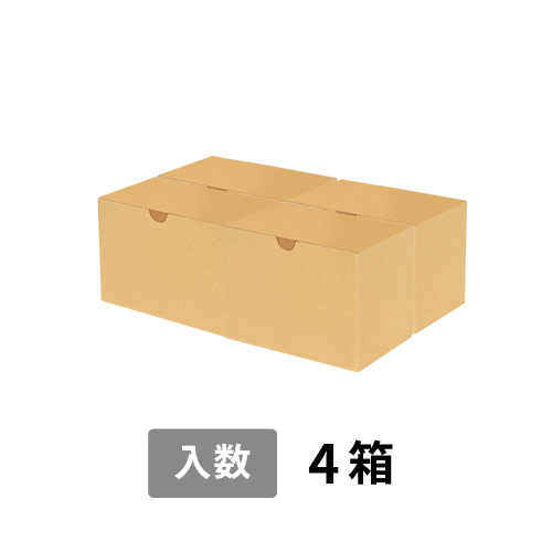 【宅配80サイズ】小箱ぴったり梱包用ダンボール箱［JE-34・4箱］（298×196×112mm）3mm B/F C120×C120