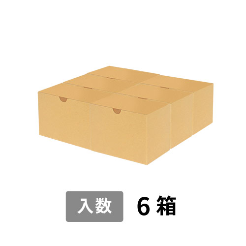 【宅配80サイズ】小箱ぴったり梱包用ダンボール箱［JE-34・6箱］（298×289×112mm）3mm B/F 白C5×C5