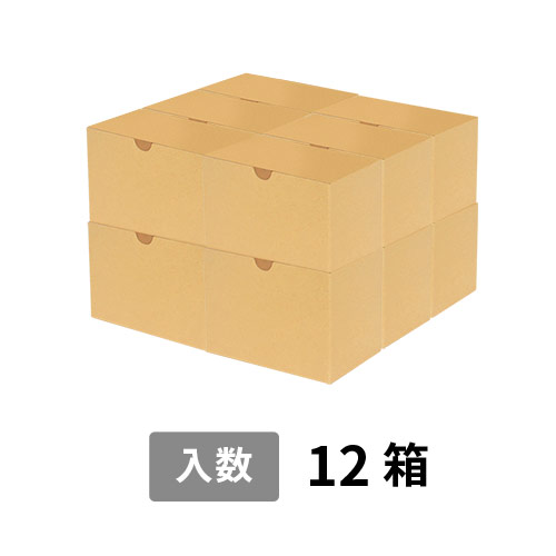 【宅配100サイズ】小箱ぴったり梱包用ダンボール箱［JE-34・12箱］（298×289×214mm）5mm A/F 白C5×C5