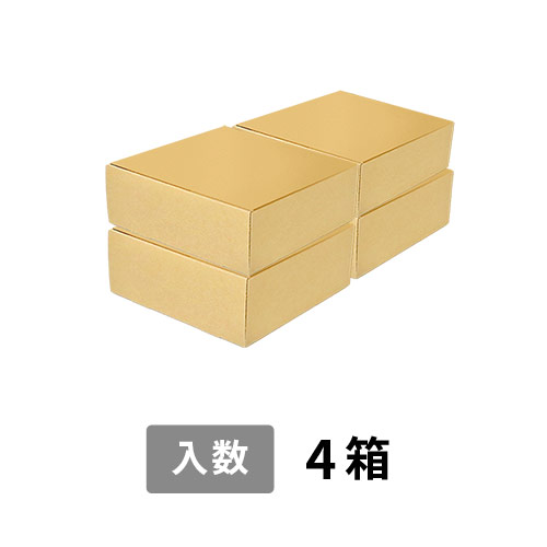 【宅配80サイズ】小箱ぴったり梱包用ダンボール箱［FBOX-01・4箱］（376×200×156mm）3mm B/F 白C5×C5