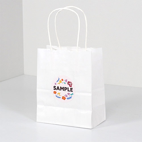 シール印刷（円形・80×80mm・屋内用合成紙(耐水)・光沢ラミネート（PP）・5営業日）