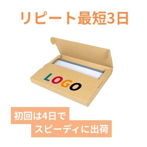 【ロゴ印刷・フルカラー】厚さ3cm・テープレスケース（A4サイズ）