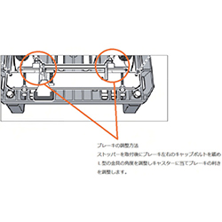 ＴＲＵＳＣＯ 樹脂台車 カルティオ 700サイズ用足踏みストッパー MPK700FB