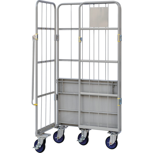 ワコー 床板スチール製カゴ車 850×600×1700mm WK485