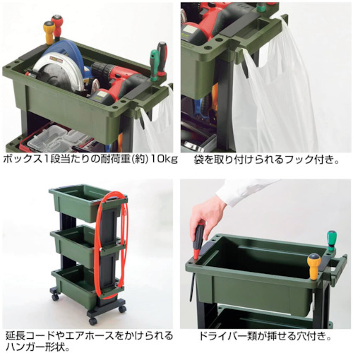 ＪＥＪアステージ ツールワゴンボックス TWB490G