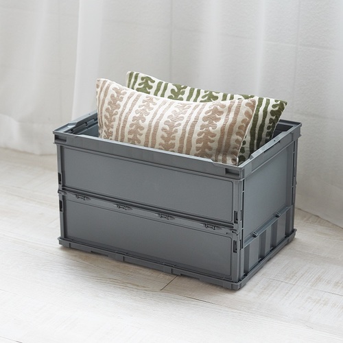 ＴＲＵＳＣＯ オリコン 薄型折りたたみコンテナ 50L レッド 赤 TRO50B