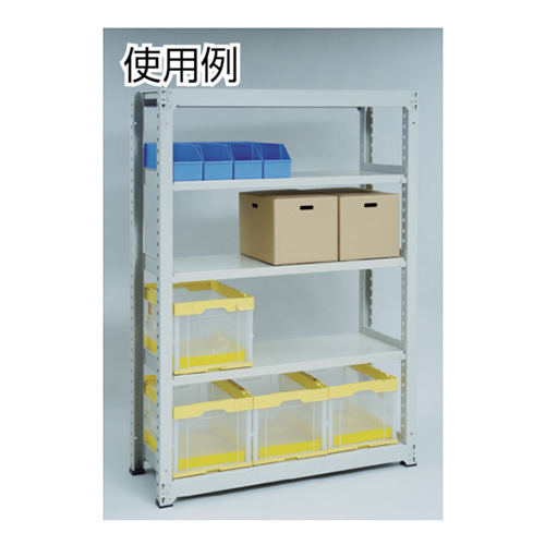 ＴＲＵＳＣＯ スチールラック Ｍ3型中量棚 900×471×2100mm 5段 単体 ネオグレー M37355